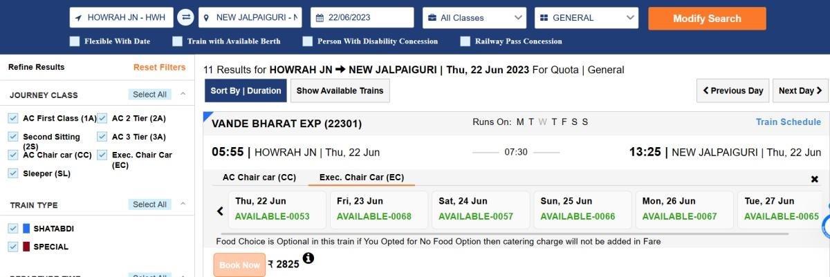 Train Ticket Booking
